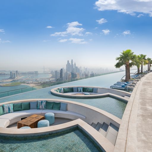Services 3 Address Beach Resort Infinity on 77 floor sunken tables
